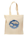 Blue Sky Puffy Clouds Grocery Tote Bag-Grocery Tote-TooLoud-Natural-Medium-Davson Sales