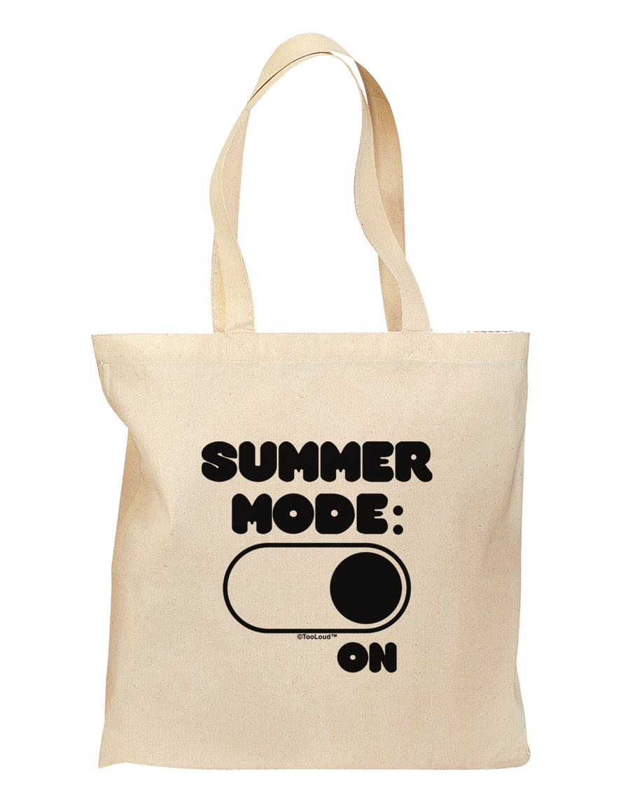 Summer Mode On Grocery Tote Bag by TooLoud-Grocery Tote-TooLoud-Natural-Medium-Davson Sales