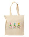 Three Easter Tulips Grocery Tote Bag by TooLoud-Grocery Tote-TooLoud-Natural-Medium-Davson Sales