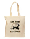 Eat More Fast Food - Deer Grocery Tote Bag-Grocery Tote-TooLoud-Natural-Medium-Davson Sales