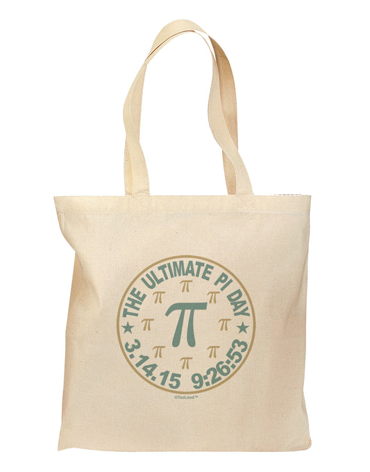 The Ultimate Pi Day Emblem Grocery Tote Bag by TooLoud-Grocery Tote-TooLoud-Natural-Medium-Davson Sales