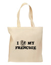 I Heart My Frenchie Grocery Tote Bag by TooLoud-Grocery Tote-TooLoud-Natural-Medium-Davson Sales