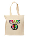 PLUR Rainbow Grocery Tote Bag-Grocery Tote-TooLoud-Natural-Medium-Davson Sales