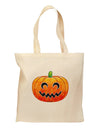 Jack-O-Lantern Watercolor Grocery Tote Bag-Grocery Tote-TooLoud-Natural-Medium-Davson Sales