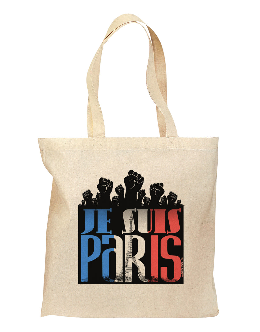 Je Suis Paris - Strong Grocery Tote Bag by TooLoud-TooLoud-Natural-Davson Sales
