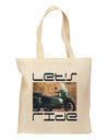 Lets Ride Sidecar Motorcycle Grocery Tote Bag - Natural-Grocery Tote-TooLoud-Natural-Medium-Davson Sales