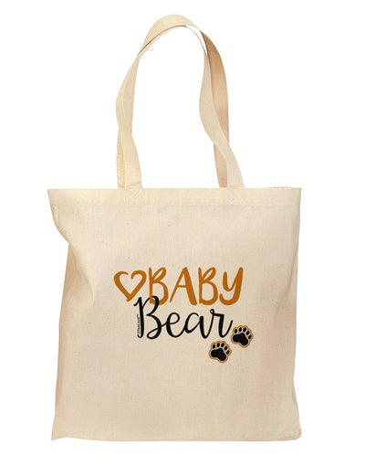 Baby Bear Paws Grocery Tote Bag - Natural-Grocery Tote-TooLoud-Natural-Medium-Davson Sales