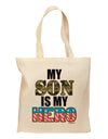 My Son is My Hero - Armed Forces Grocery Tote Bag by TooLoud-Grocery Tote-TooLoud-Natural-Medium-Davson Sales