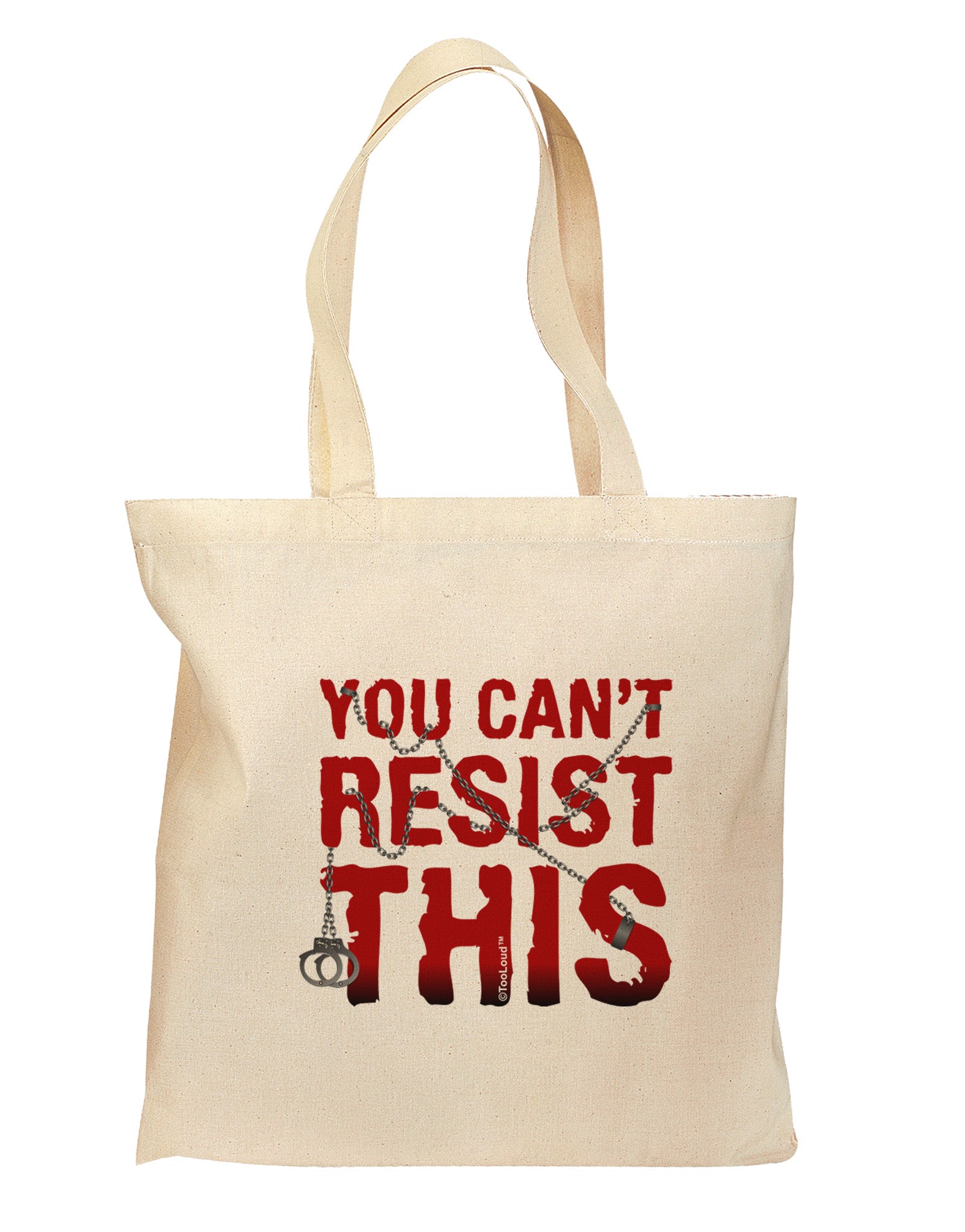 You Can't Resist This Grocery Tote Bag - Natural-Grocery Tote-TooLoud-Natural-Medium-Davson Sales