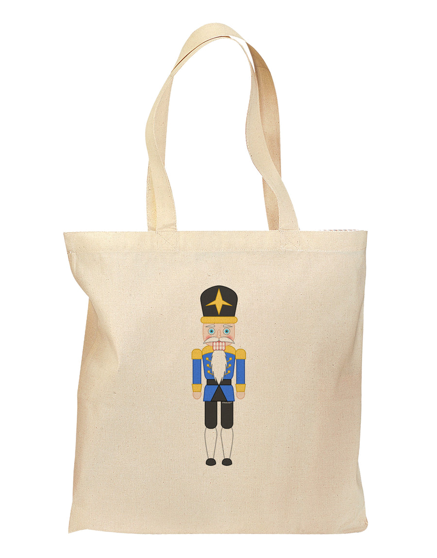 Nutcracker Design - Blue Gold Black Grocery Tote Bag-Grocery Tote-TooLoud-Natural-Medium-Davson Sales