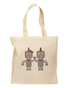 Cute Robot Love Grocery Tote Bag by TooLoud-Grocery Tote-TooLoud-Natural-Medium-Davson Sales