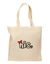 Matching His and Hers Design - His - Red Bow Grocery Tote Bag by TooLoud-Grocery Tote-TooLoud-Natural-Medium-Davson Sales