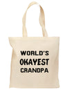 World's Okayest Grandpa Grocery Tote Bag-Grocery Tote-TooLoud-Natural-Medium-Davson Sales