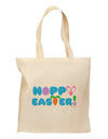 Cute Decorative Hoppy Easter Design Grocery Tote Bag by TooLoud-Grocery Tote-TooLoud-Natural-Medium-Davson Sales