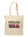 Sporty Team USA Grocery Tote Bag - Natural-Grocery Tote-TooLoud-Natural-Medium-Davson Sales