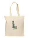 Kimmy the Zombie Girl Grocery Tote Bag-Grocery Tote-TooLoud-Natural-Medium-Davson Sales