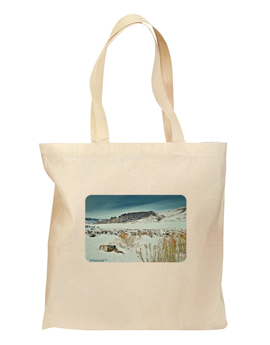 CO Snow Scene Grocery Tote Bag-Grocery Tote-TooLoud-Natural-Medium-Davson Sales
