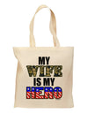 My Wife is My Hero - Armed Forces Grocery Tote Bag by TooLoud-Grocery Tote-TooLoud-Natural-Medium-Davson Sales