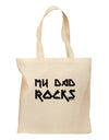 My Dad Rocks Grocery Tote Bag by TooLoud-Grocery Tote-TooLoud-Natural-Medium-Davson Sales