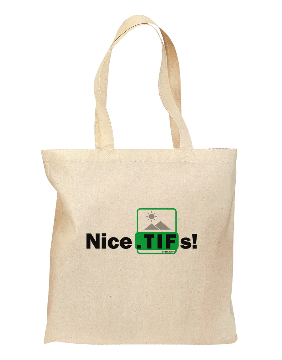 Nice Tifs Grocery Tote Bag by TooLoud-Grocery Tote-TooLoud-Natural-Medium-Davson Sales