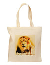 Lion Watercolor 4 Grocery Tote Bag-Grocery Tote-TooLoud-Natural-Medium-Davson Sales