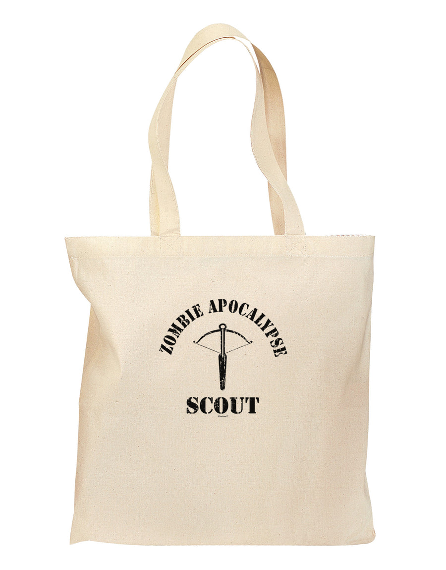 Zombie Apocalypse Group Role Scout Grocery Tote Bag-Grocery Tote-TooLoud-Natural-Medium-Davson Sales