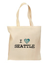 Distressed I Heart Seattle - Heart Flag Grocery Tote Bag by TooLoud-Grocery Tote-TooLoud-Natural-Medium-Davson Sales