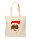 Black Santa Claus Face Christmas Grocery Tote Bag-Grocery Tote-TooLoud-Natural-Medium-Davson Sales