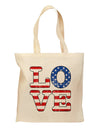 American Love Design - Distressed Grocery Tote Bag by TooLoud-Grocery Tote-TooLoud-Natural-Medium-Davson Sales