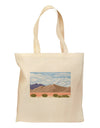 Pixel Landscape - Desert Grocery Tote Bag-Grocery Tote-TooLoud-Natural-Medium-Davson Sales