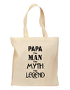 The Man The Myth The Legend - Papa Grocery Tote Bag by TooLoud-Grocery Tote-TooLoud-Natural-Medium-Davson Sales