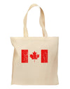 Distressed Canadian Flag Maple Leaf Grocery Tote Bag-Grocery Tote-TooLoud-Natural-Medium-Davson Sales