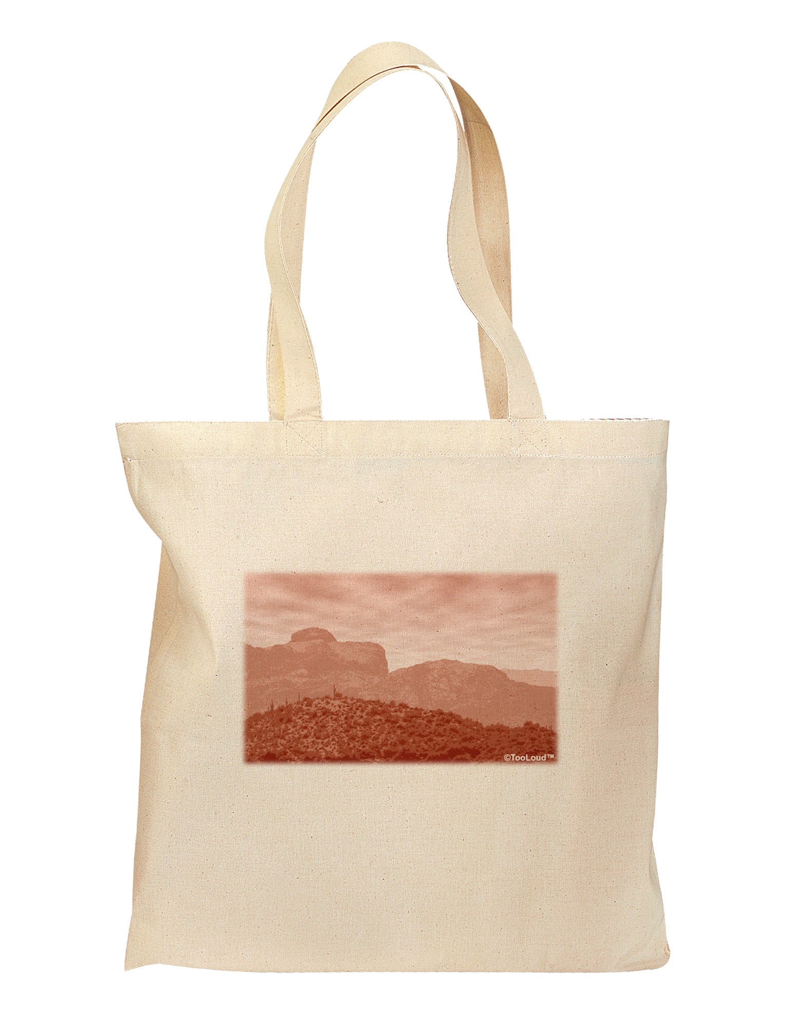 Red Planet Landscape Grocery Tote Bag-Grocery Tote-TooLoud-Natural-Medium-Davson Sales