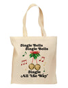 Jingle Bells All the way Grocery Tote Bag-Grocery Tote-TooLoud-Natural-Medium-Davson Sales