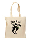 Trick or Treat Cute Black Cat Halloween Grocery Tote Bag-Grocery Tote-TooLoud-Natural-Medium-Davson Sales