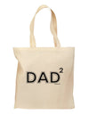 Dad Squared - Dad of Two Grocery Tote Bag-Grocery Tote-TooLoud-Natural-Medium-Davson Sales