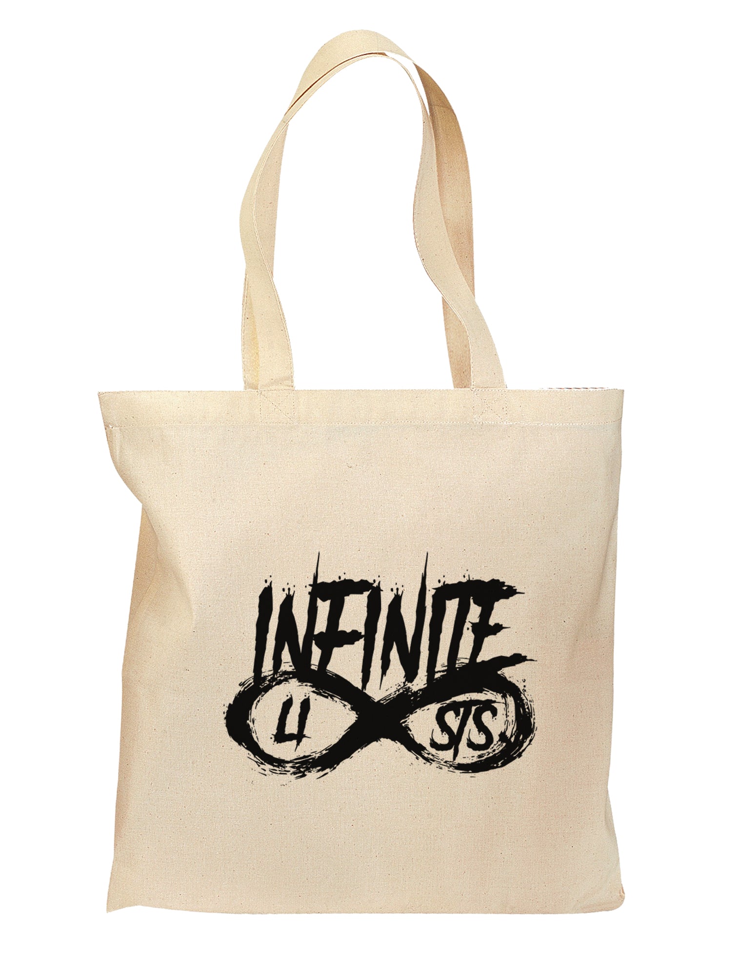 Infinite Lists Grocery Tote Bag - Natural by TooLoud-TooLoud-Natural-medium-Davson Sales