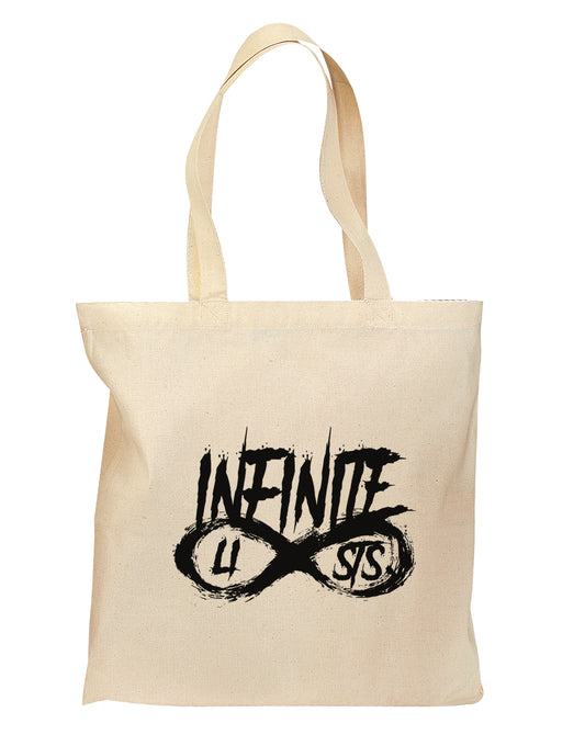 Infinite Lists Grocery Tote Bag - Natural by TooLoud-TooLoud-Natural-medium-Davson Sales