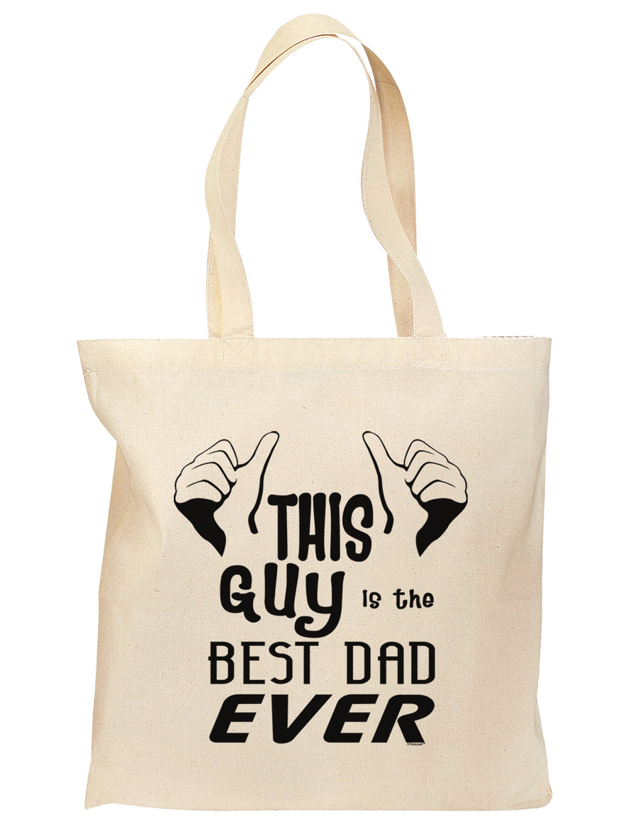 This Guy Best Dad Ever Grocery Tote Bag-Grocery Tote-TooLoud-Natural-Medium-Davson Sales