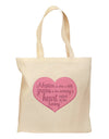 Adoption is When - Mom and Daughter Quote Grocery Tote Bag by TooLoud-Grocery Tote-TooLoud-Natural-Medium-Davson Sales