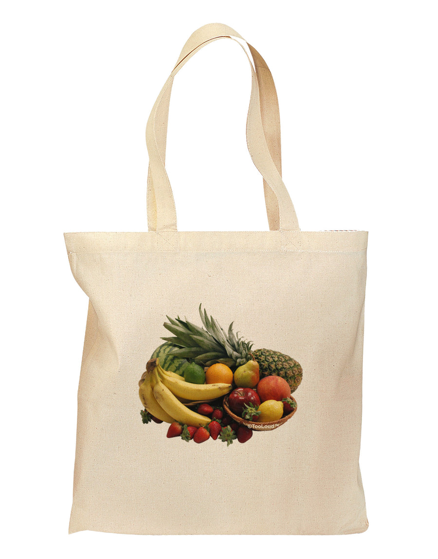 Fruit Basket Still Life Grocery Tote Bag-Grocery Tote-TooLoud-Natural-Medium-Davson Sales