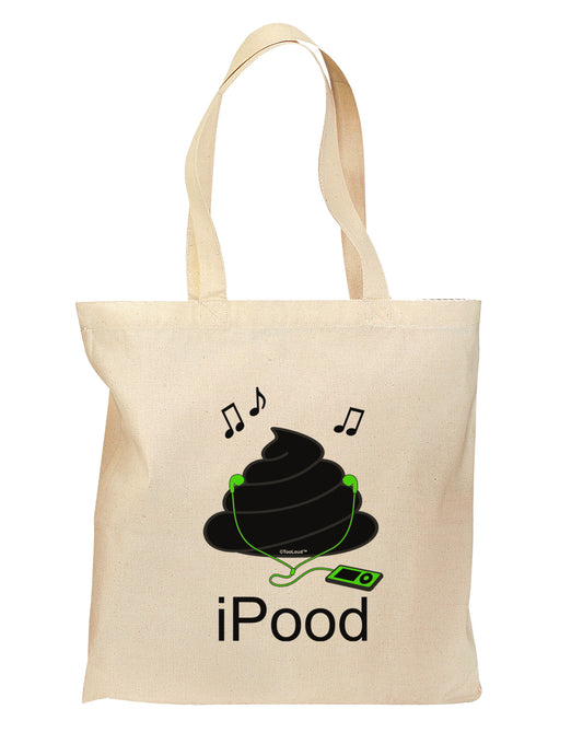 iPood Grocery Tote Bag - Natural-Grocery Tote-TooLoud-Natural-Medium-Davson Sales