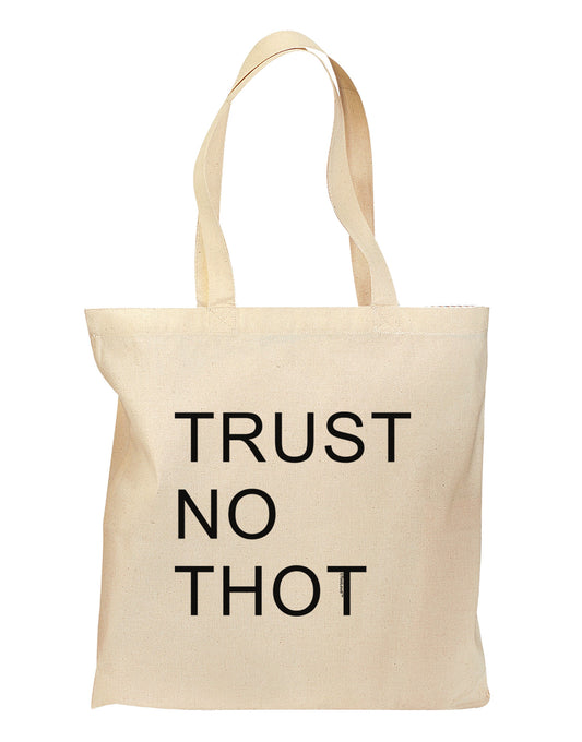 Trust No Thot Grocery Tote Bag-Grocery Tote-TooLoud-Natural-Medium-Davson Sales