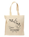 Personalized Mr and Mr -Name- Established -Date- Design Grocery Tote Bag-Grocery Tote-TooLoud-Natural-Medium-Davson Sales