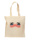 Blushing Anime Eyes Grocery Tote Bag by TooLoud-Grocery Tote-TooLoud-Natural-Medium-Davson Sales