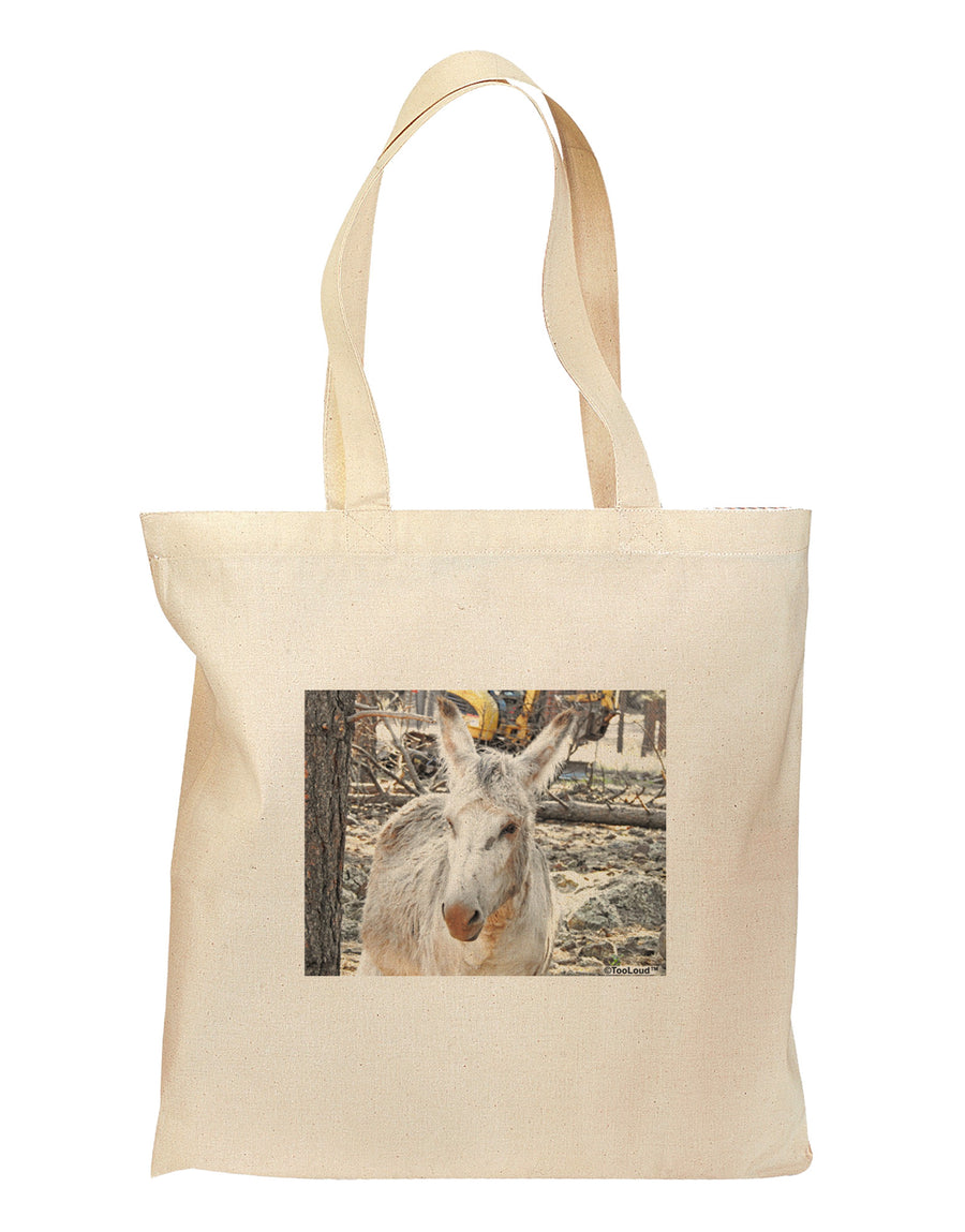 Troubled Burro Grocery Tote Bag - Natural-Grocery Tote-TooLoud-Natural-Medium-Davson Sales