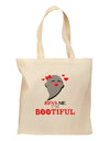 Kiss Me BOOtiful Ghost Red Grocery Tote Bag-Grocery Tote-TooLoud-Natural-Medium-Davson Sales