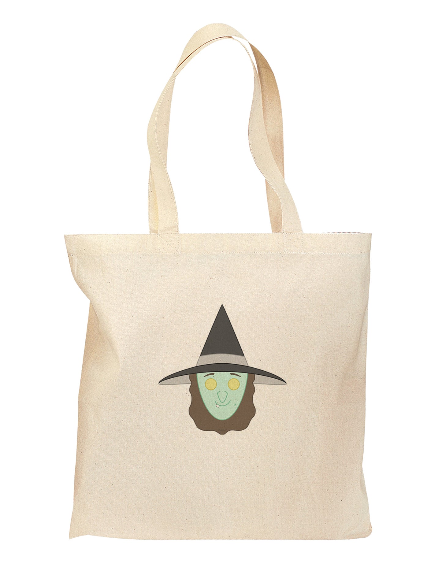 Happy Witch Grocery Tote Bag-Grocery Tote-TooLoud-Natural-Medium-Davson Sales