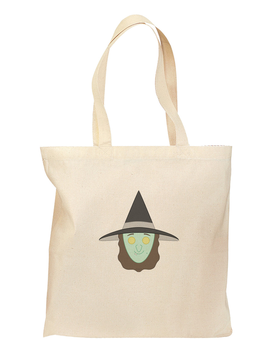 Happy Witch Grocery Tote Bag-Grocery Tote-TooLoud-Natural-Medium-Davson Sales