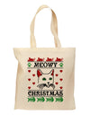 Meowy Christmas Cat Knit Look Grocery Tote Bag by TooLoud-TooLoud-Natural-Davson Sales